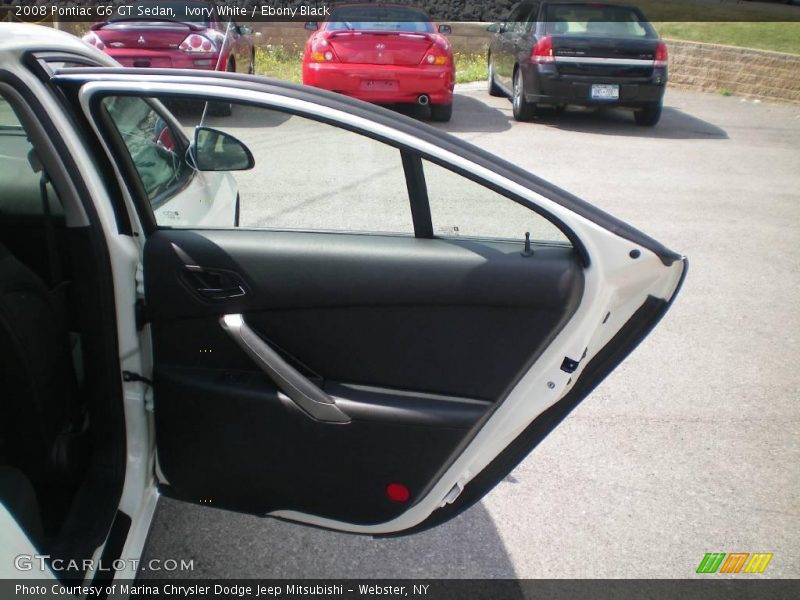 Ivory White / Ebony Black 2008 Pontiac G6 GT Sedan