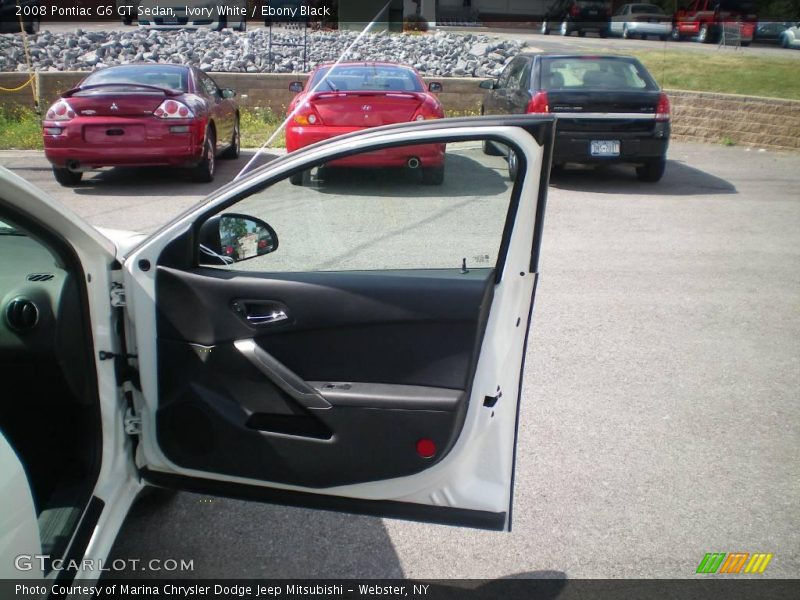 Ivory White / Ebony Black 2008 Pontiac G6 GT Sedan