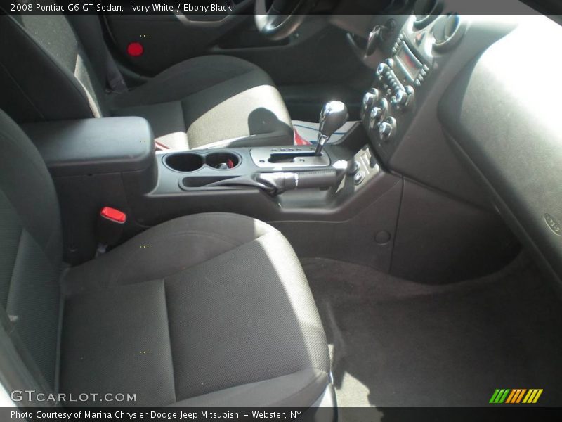 Ivory White / Ebony Black 2008 Pontiac G6 GT Sedan