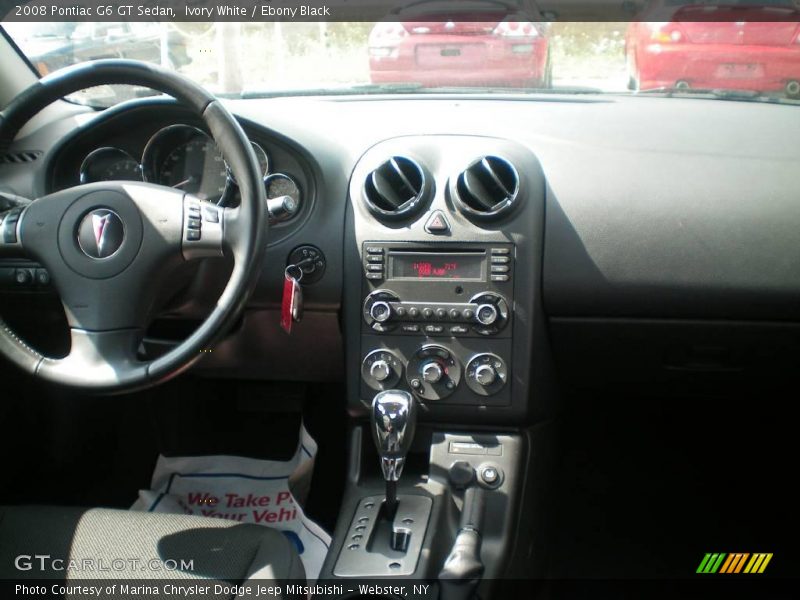 Ivory White / Ebony Black 2008 Pontiac G6 GT Sedan
