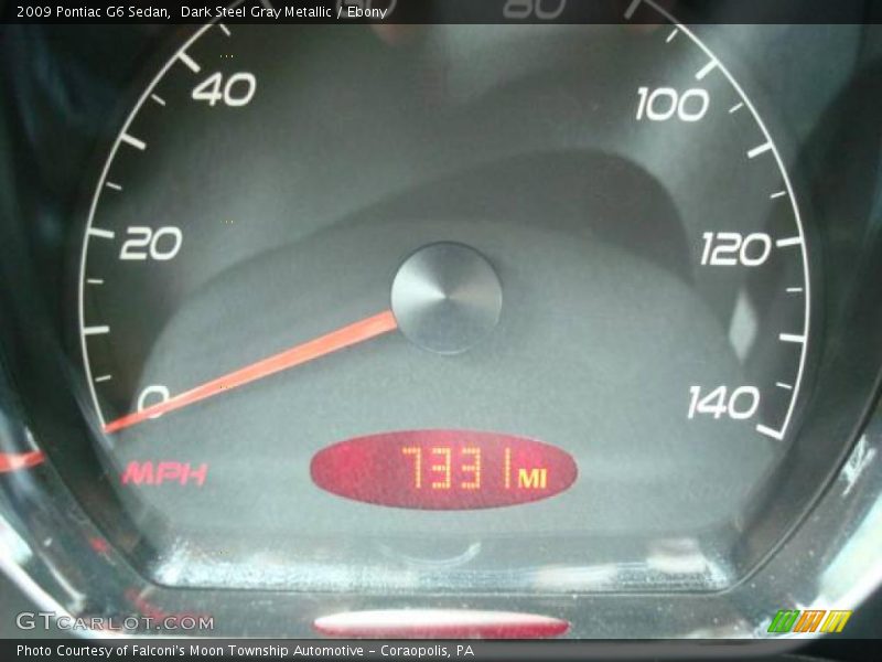 Dark Steel Gray Metallic / Ebony 2009 Pontiac G6 Sedan