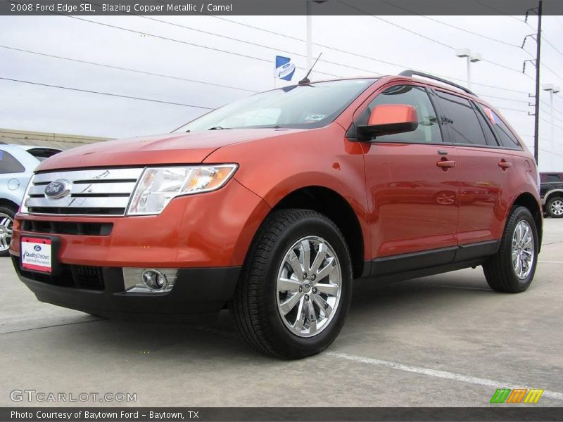 Blazing Copper Metallic / Camel 2008 Ford Edge SEL