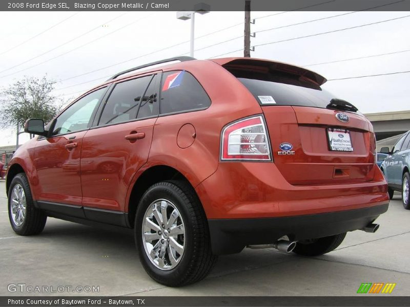 Blazing Copper Metallic / Camel 2008 Ford Edge SEL
