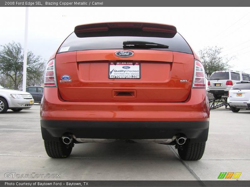 Blazing Copper Metallic / Camel 2008 Ford Edge SEL