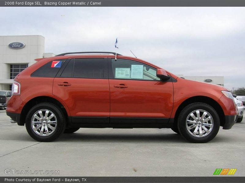 Blazing Copper Metallic / Camel 2008 Ford Edge SEL