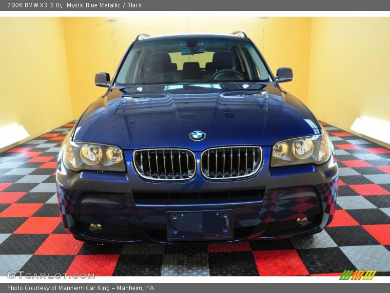 Mystic Blue Metallic / Black 2006 BMW X3 3.0i