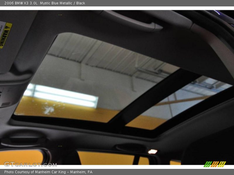 Mystic Blue Metallic / Black 2006 BMW X3 3.0i