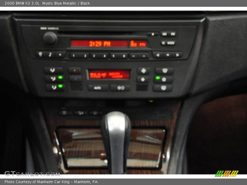 Mystic Blue Metallic / Black 2006 BMW X3 3.0i