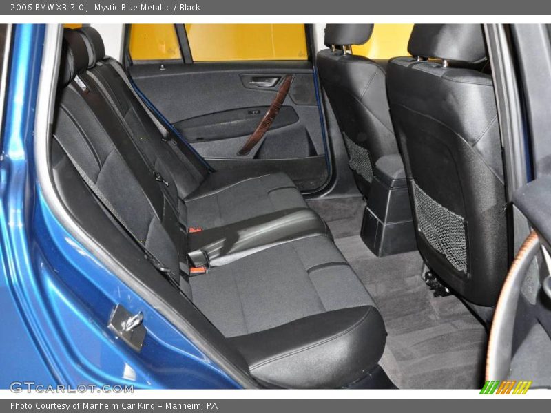 Mystic Blue Metallic / Black 2006 BMW X3 3.0i
