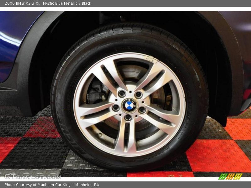 Mystic Blue Metallic / Black 2006 BMW X3 3.0i