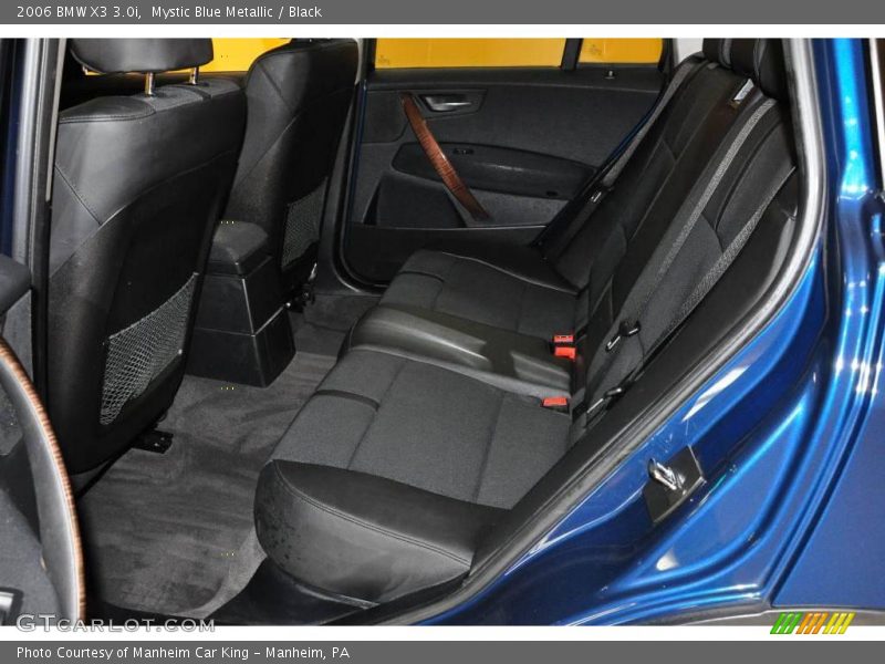 Mystic Blue Metallic / Black 2006 BMW X3 3.0i