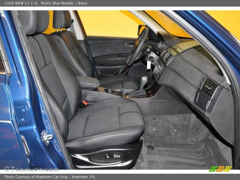 Mystic Blue Metallic / Black 2006 BMW X3 3.0i