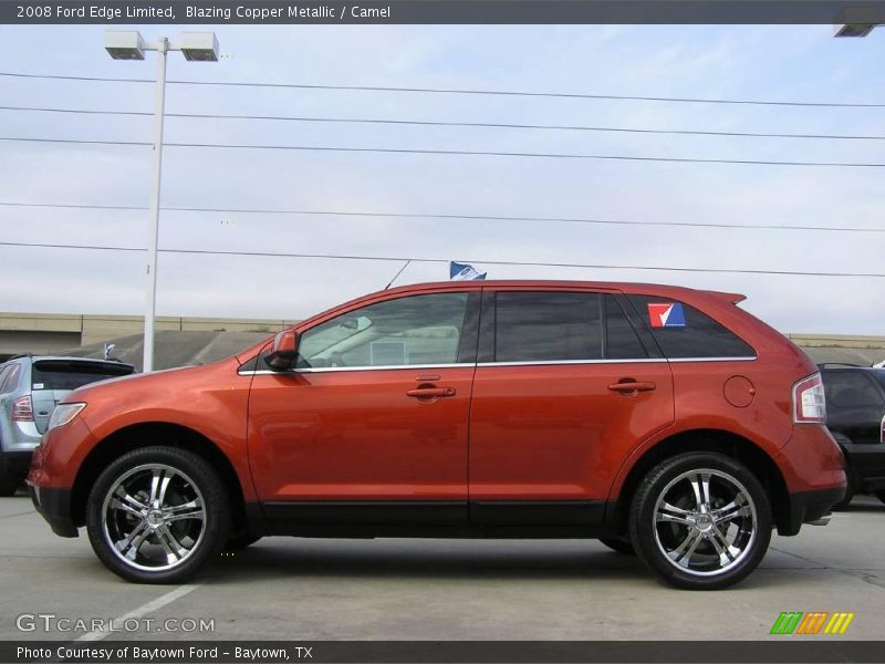 Blazing Copper Metallic / Camel 2008 Ford Edge Limited