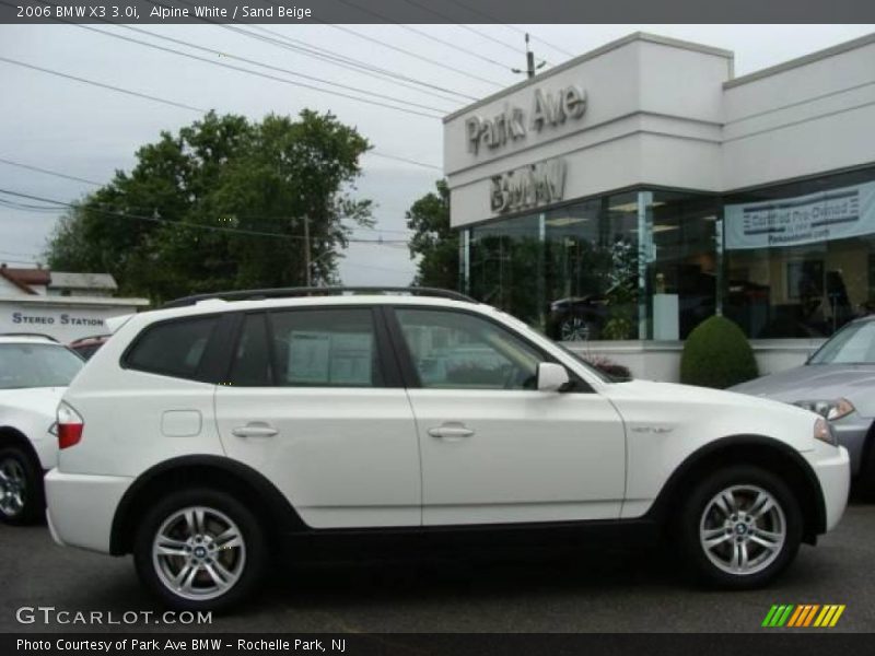 Alpine White / Sand Beige 2006 BMW X3 3.0i