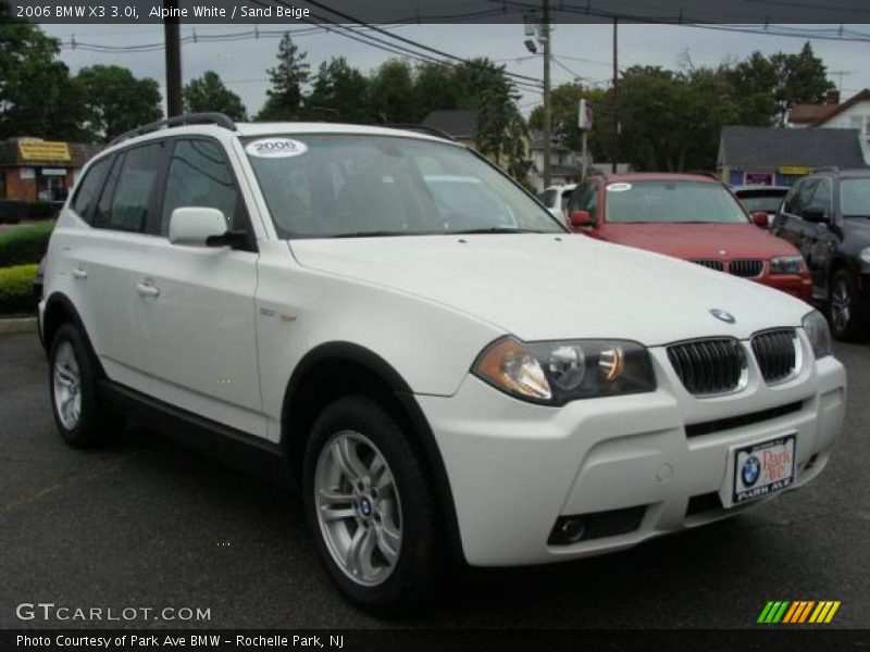 Alpine White / Sand Beige 2006 BMW X3 3.0i