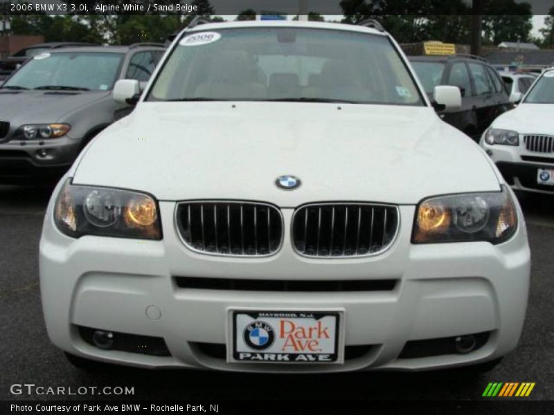 Alpine White / Sand Beige 2006 BMW X3 3.0i