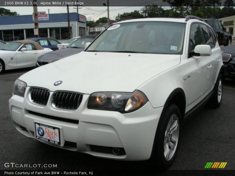 Alpine White / Sand Beige 2006 BMW X3 3.0i