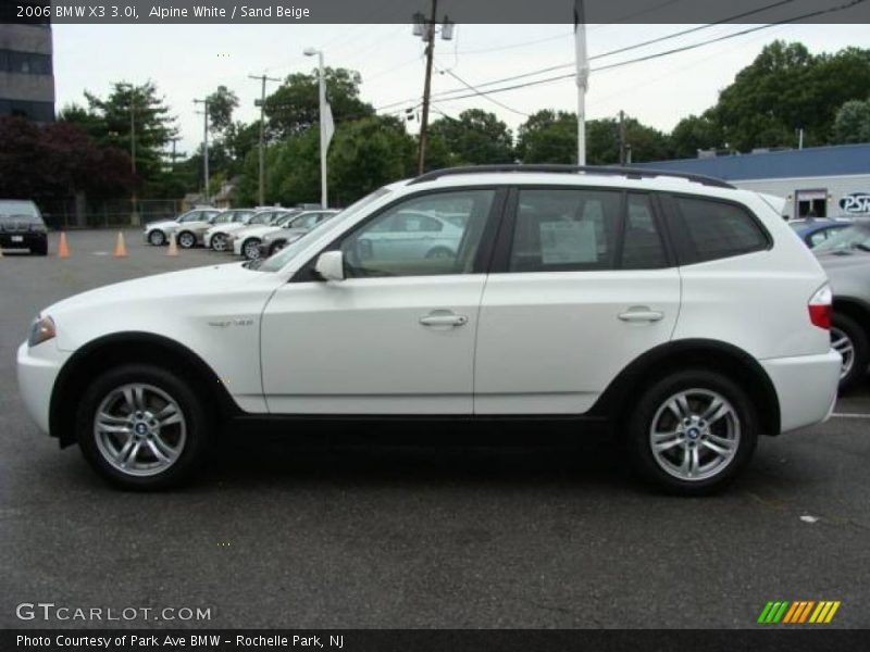 Alpine White / Sand Beige 2006 BMW X3 3.0i