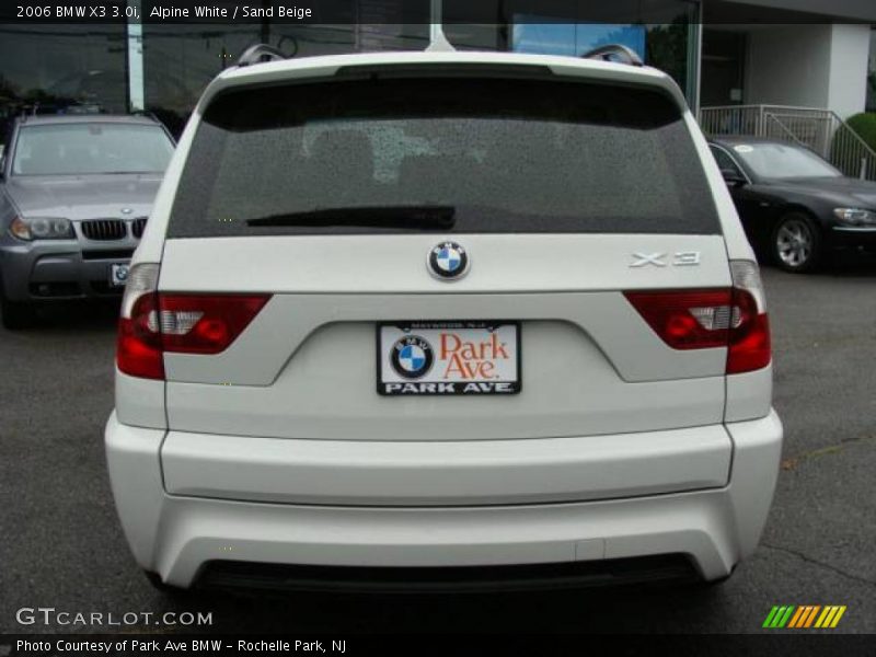 Alpine White / Sand Beige 2006 BMW X3 3.0i