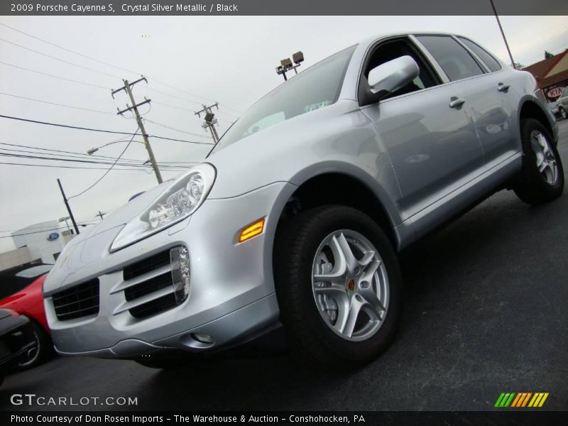 Crystal Silver Metallic / Black 2009 Porsche Cayenne S
