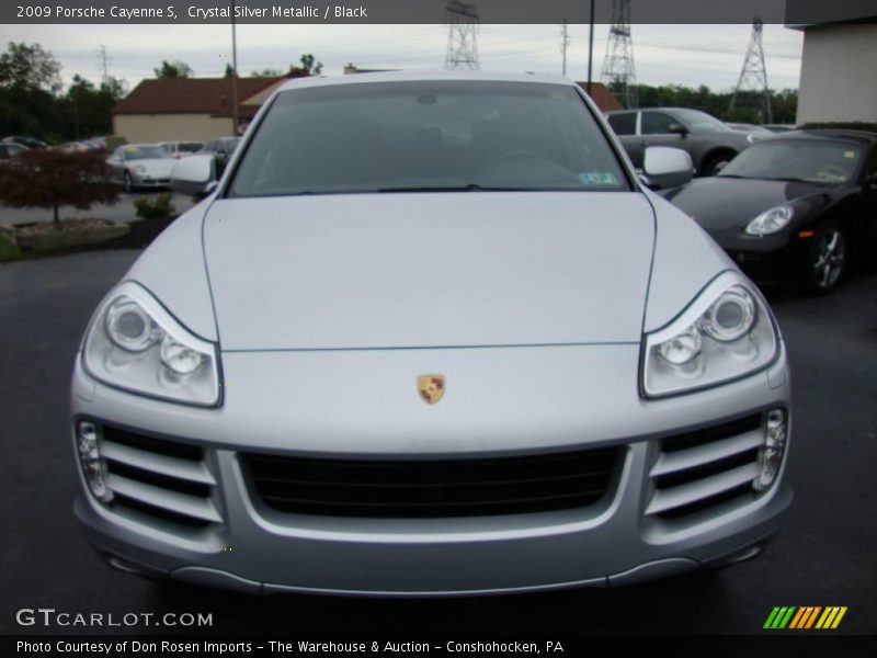 Crystal Silver Metallic / Black 2009 Porsche Cayenne S