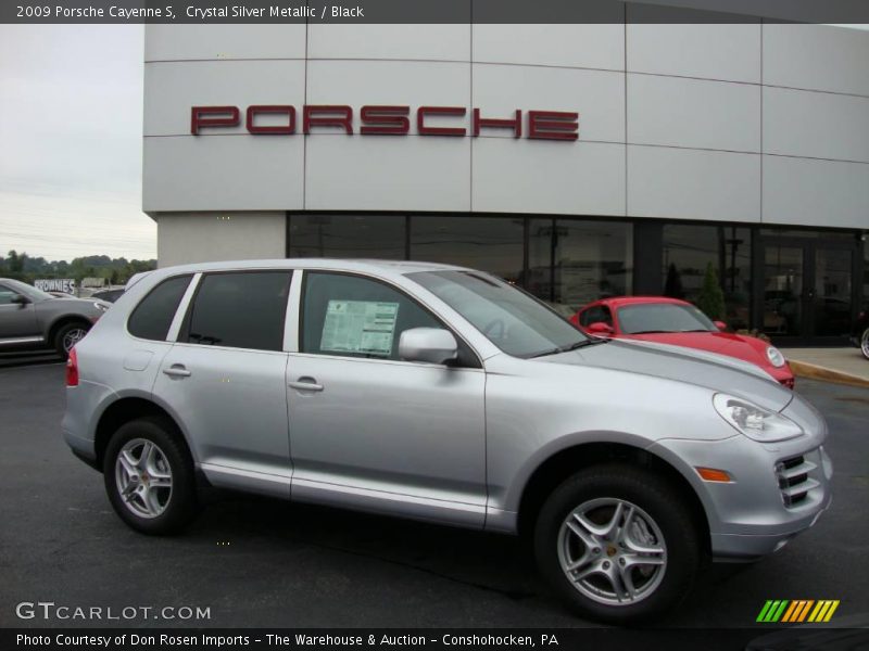 Crystal Silver Metallic / Black 2009 Porsche Cayenne S