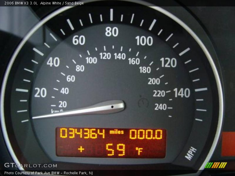 Alpine White / Sand Beige 2006 BMW X3 3.0i
