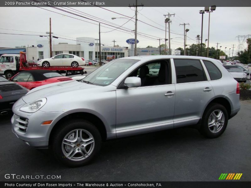 Crystal Silver Metallic / Black 2009 Porsche Cayenne S