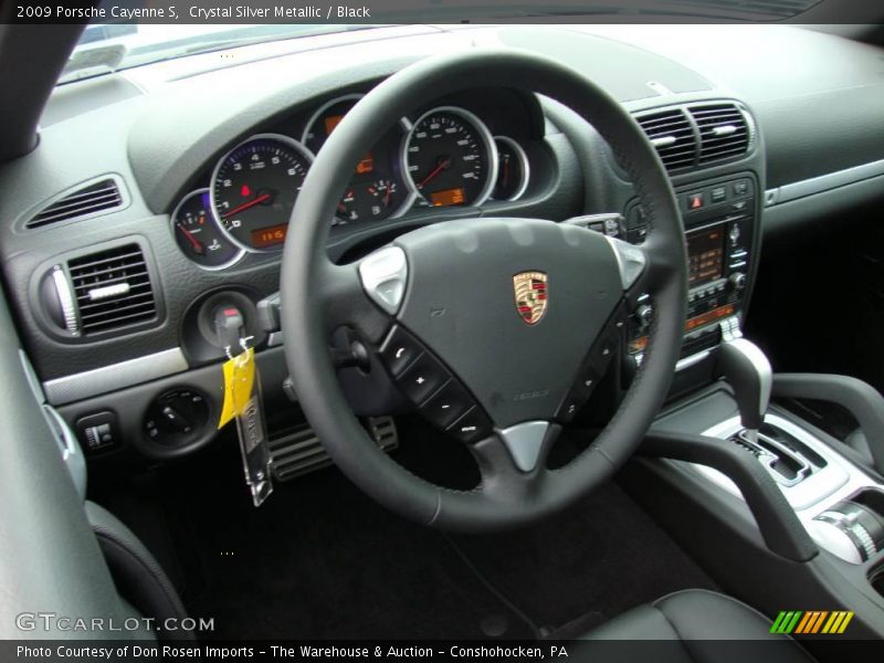 Crystal Silver Metallic / Black 2009 Porsche Cayenne S
