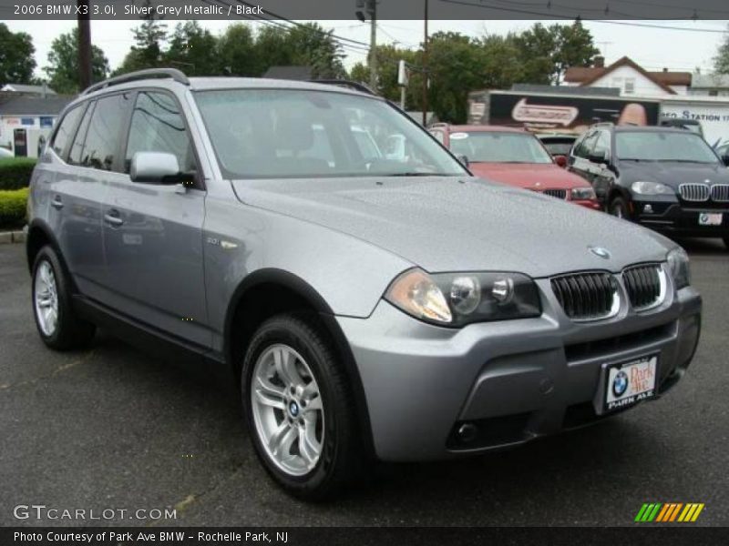 Silver Grey Metallic / Black 2006 BMW X3 3.0i