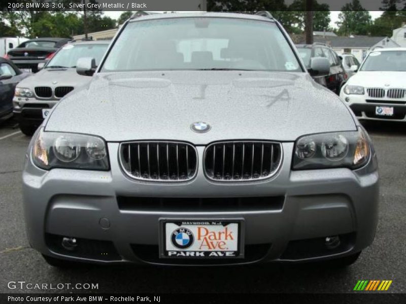 Silver Grey Metallic / Black 2006 BMW X3 3.0i