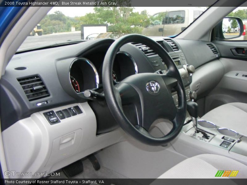Blue Streak Metallic / Ash Gray 2008 Toyota Highlander 4WD
