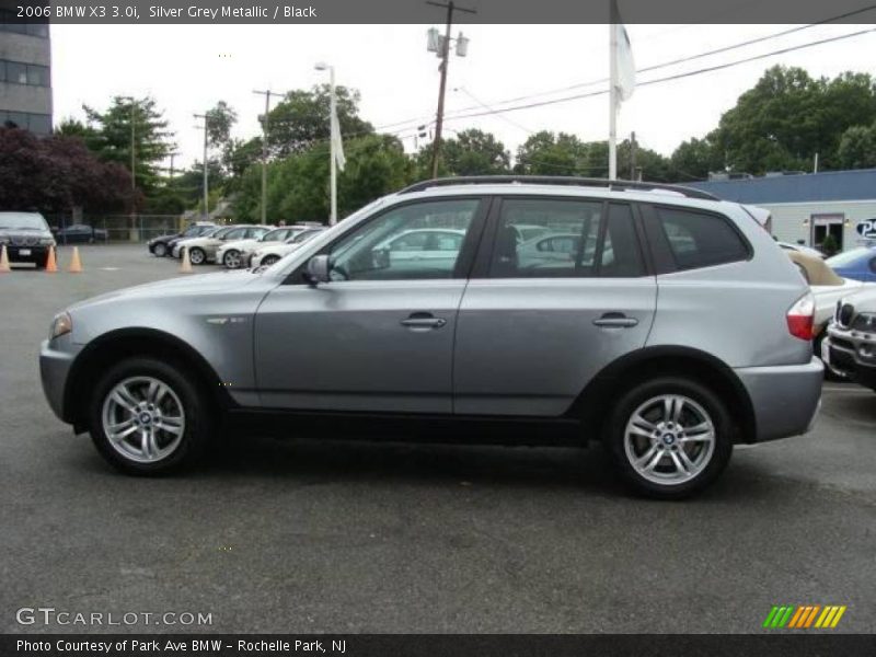 Silver Grey Metallic / Black 2006 BMW X3 3.0i
