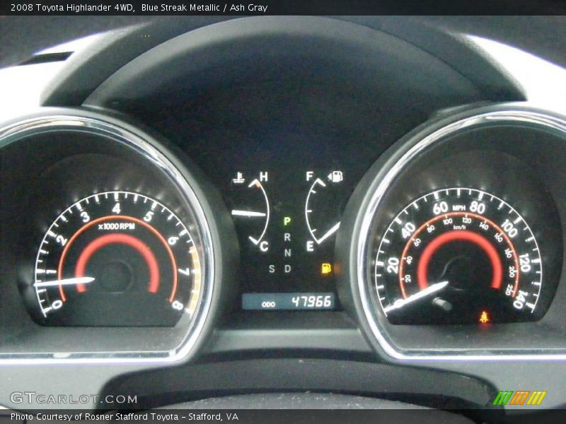 Blue Streak Metallic / Ash Gray 2008 Toyota Highlander 4WD