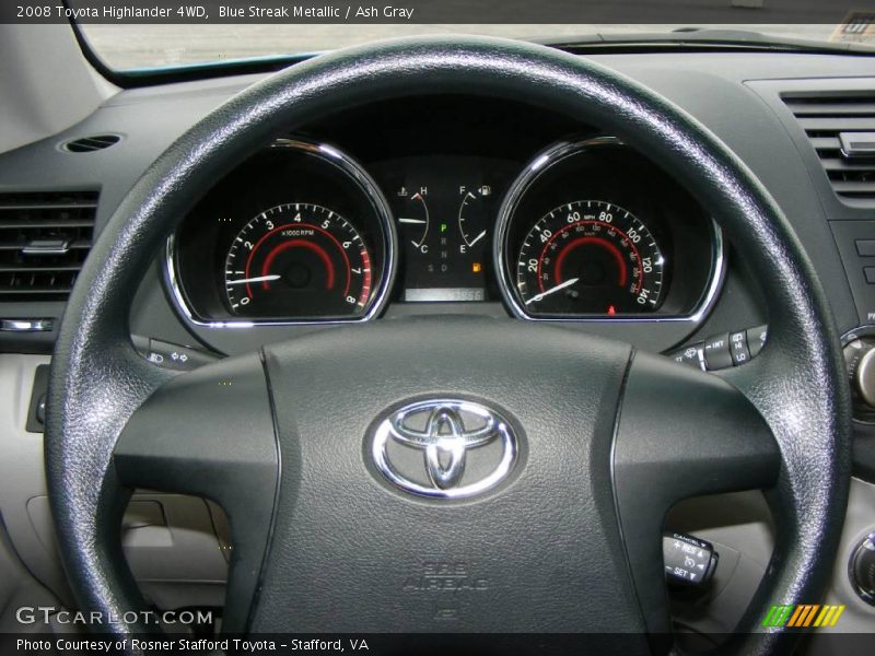 Blue Streak Metallic / Ash Gray 2008 Toyota Highlander 4WD
