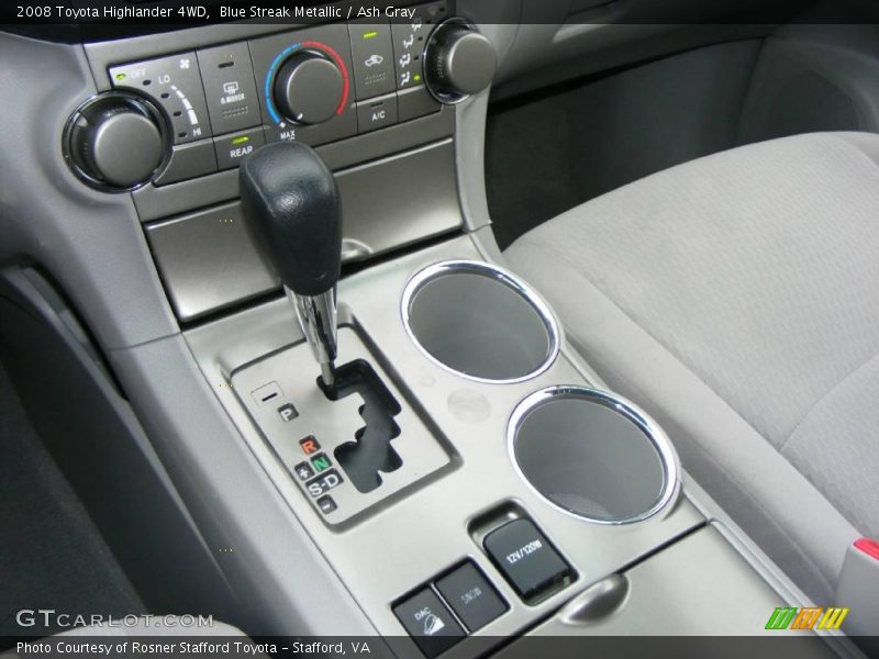 Blue Streak Metallic / Ash Gray 2008 Toyota Highlander 4WD