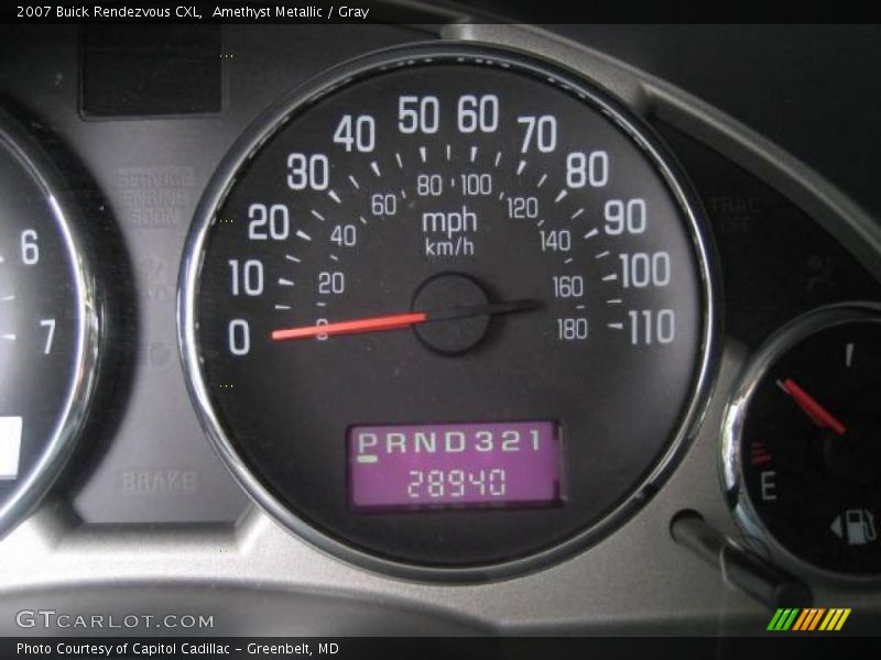 Amethyst Metallic / Gray 2007 Buick Rendezvous CXL