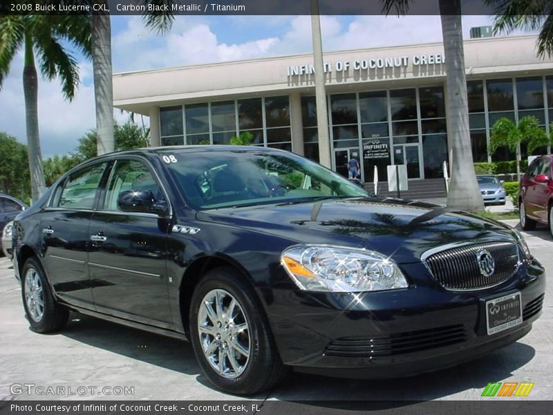 Carbon Black Metallic / Titanium 2008 Buick Lucerne CXL