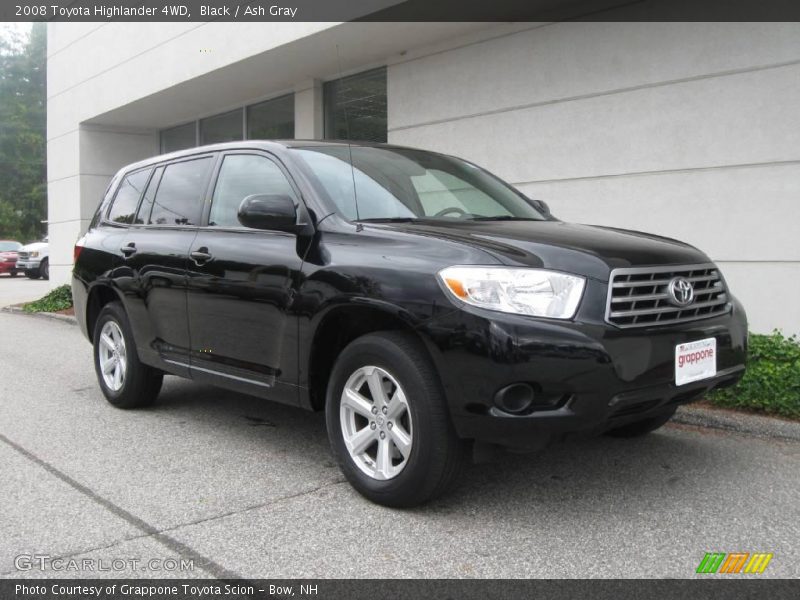 Black / Ash Gray 2008 Toyota Highlander 4WD