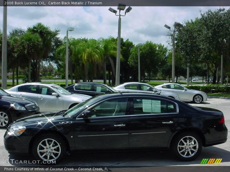 Carbon Black Metallic / Titanium 2008 Buick Lucerne CXL