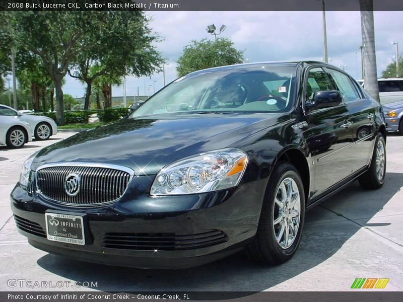 Carbon Black Metallic / Titanium 2008 Buick Lucerne CXL