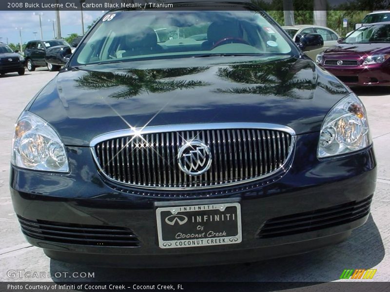 Carbon Black Metallic / Titanium 2008 Buick Lucerne CXL