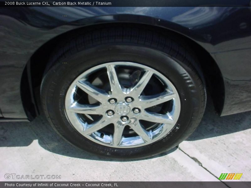 Carbon Black Metallic / Titanium 2008 Buick Lucerne CXL