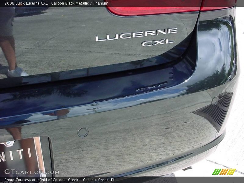 Carbon Black Metallic / Titanium 2008 Buick Lucerne CXL