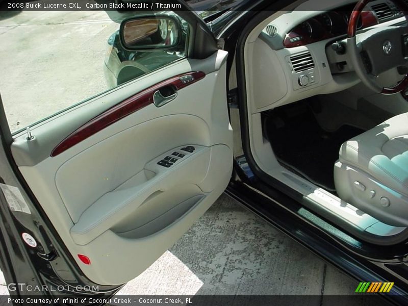 Carbon Black Metallic / Titanium 2008 Buick Lucerne CXL