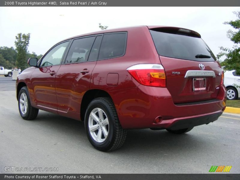 Salsa Red Pearl / Ash Gray 2008 Toyota Highlander 4WD
