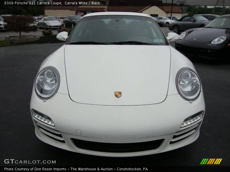 Carrara White / Black 2009 Porsche 911 Carrera Coupe