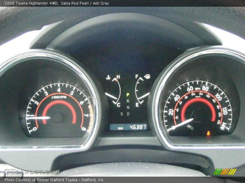 Salsa Red Pearl / Ash Gray 2008 Toyota Highlander 4WD