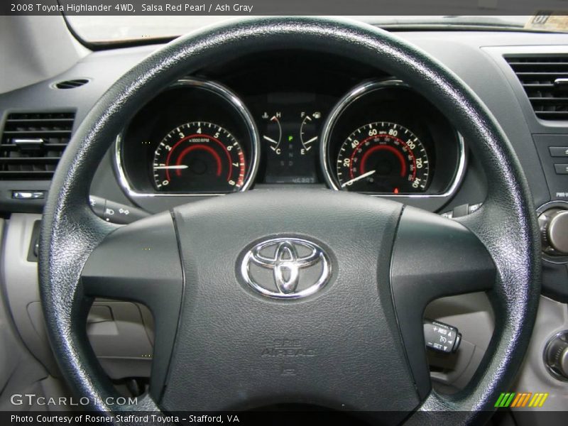 Salsa Red Pearl / Ash Gray 2008 Toyota Highlander 4WD