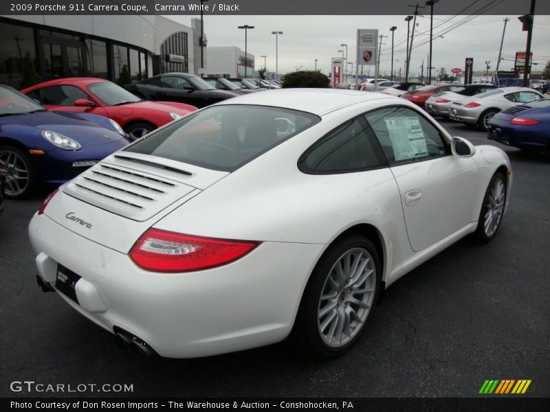 Carrara White / Black 2009 Porsche 911 Carrera Coupe